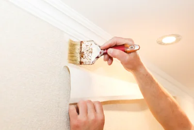 Pose de papier peint à Giry — revêtements muraux et toiles de verre